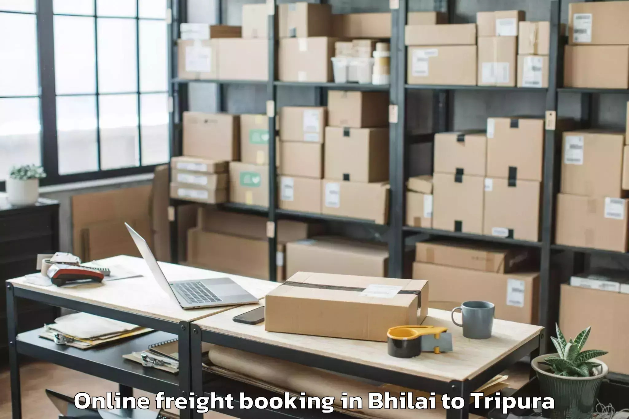 Easy Bhilai to Santirbazar Online Freight Booking Booking